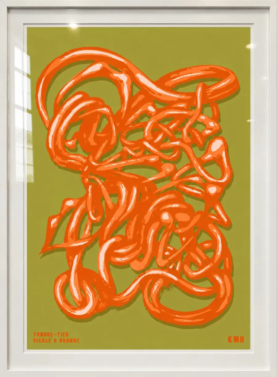 Tongue-Tied, Pickle & Orange by Karl Hoffmann